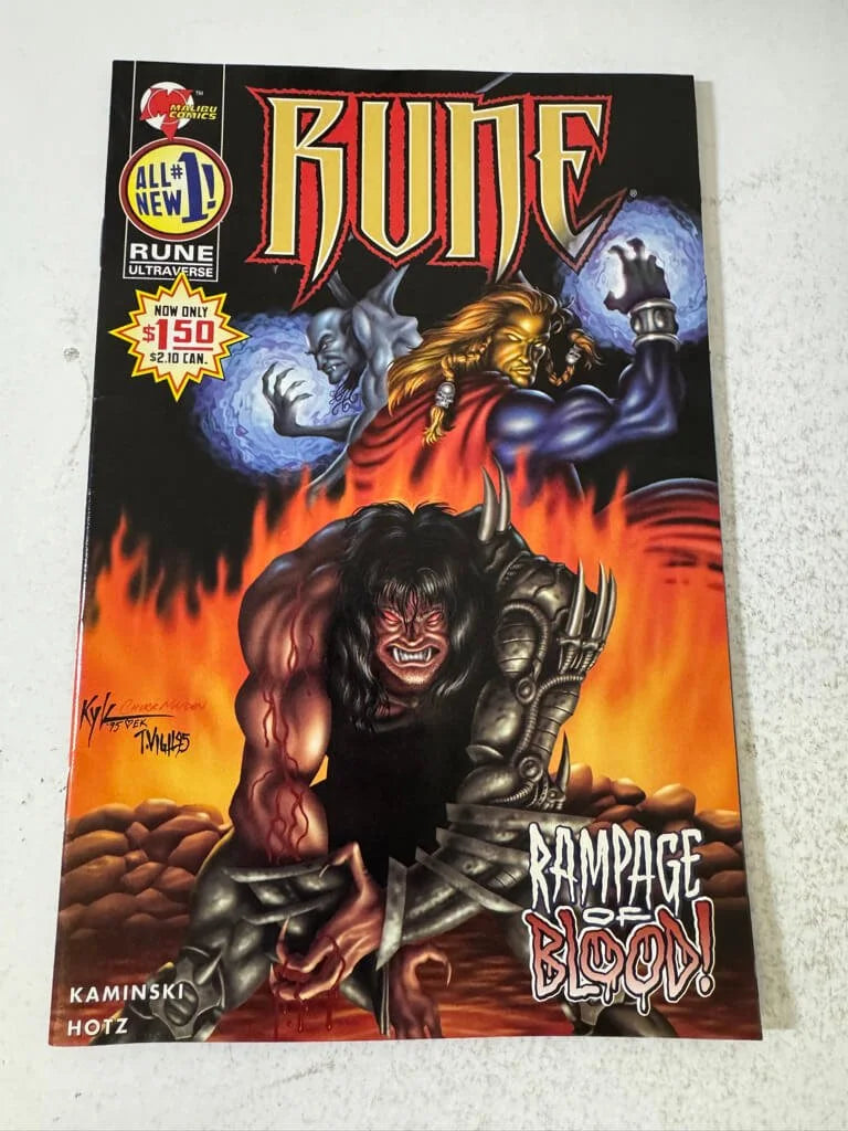 RUNE #1 Vol 2 VF/NM Kyle Hotz Cover