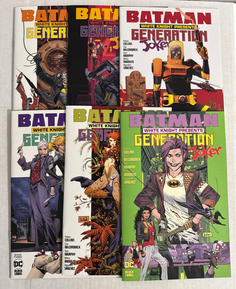 BATMAN WHITE KNIGHT PRESENTS GENERATION JOKER #1-6 NM Sean White Cover SET