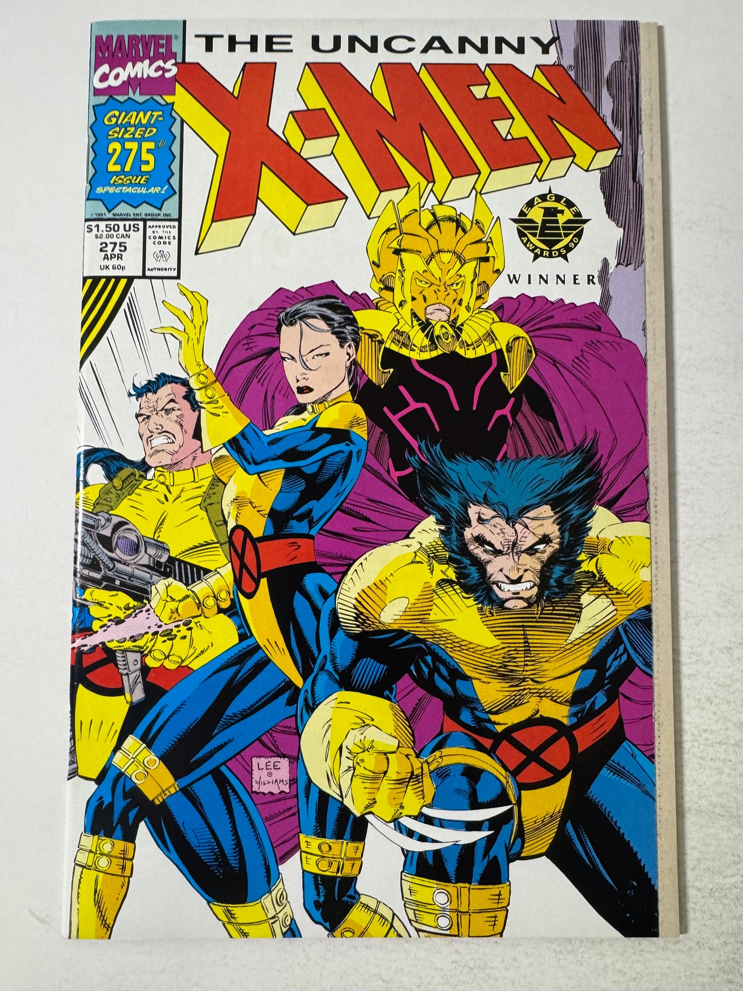 UNCANNY X-MEN #275 Jim Lee Cover