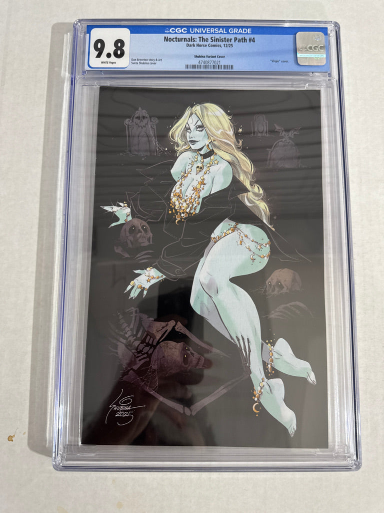 NOCTURNALS: The Sinister Path #4 9.8 CGC Sveta Shubina Variant