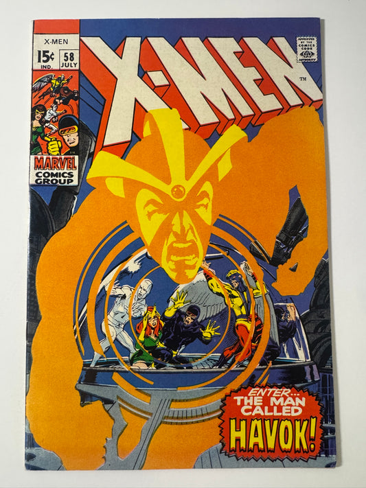 X-MEN #58 VF+ 1ST APPEARANCE Neal Adams Cover