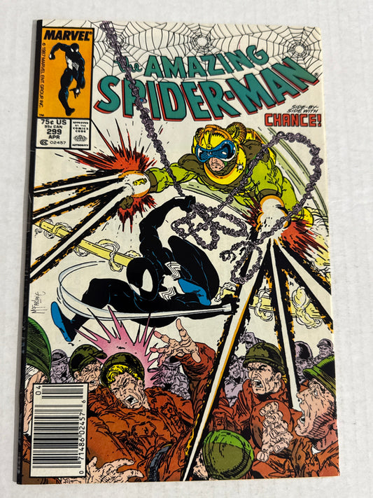 AMAZING SPIDER-MAN #299 VF+ Todd McFarlane Cover NEWSSTAND