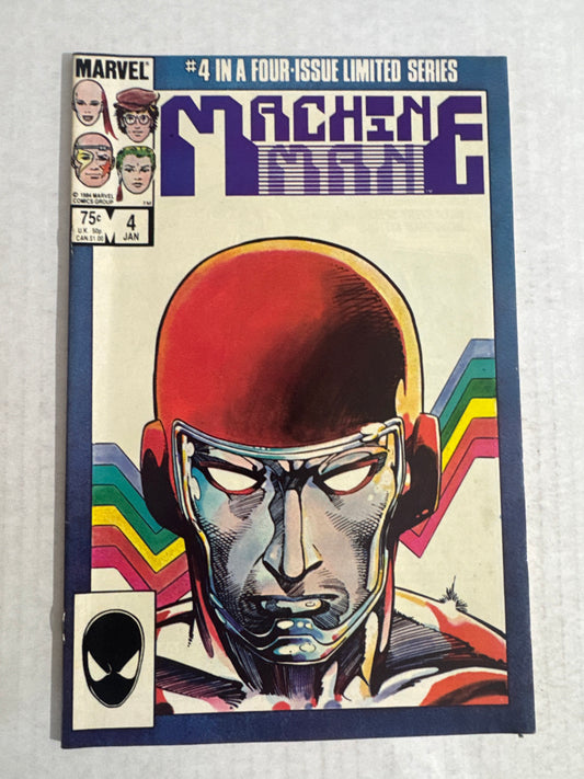 MACHINE MAN #4 VOl 2 VF/NM Barry Windsor-Smith Cover