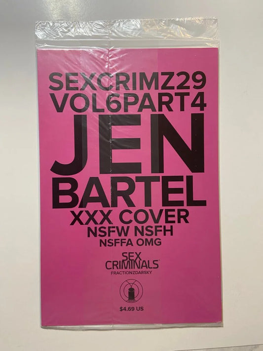 SEX CRIMINALS #29 NM Jen Bartel Sealed Variant