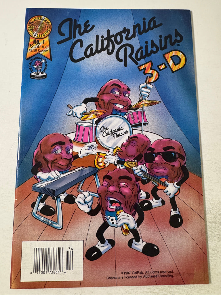 THE CALIFORNIA RAISINS 3-D #1 VF
