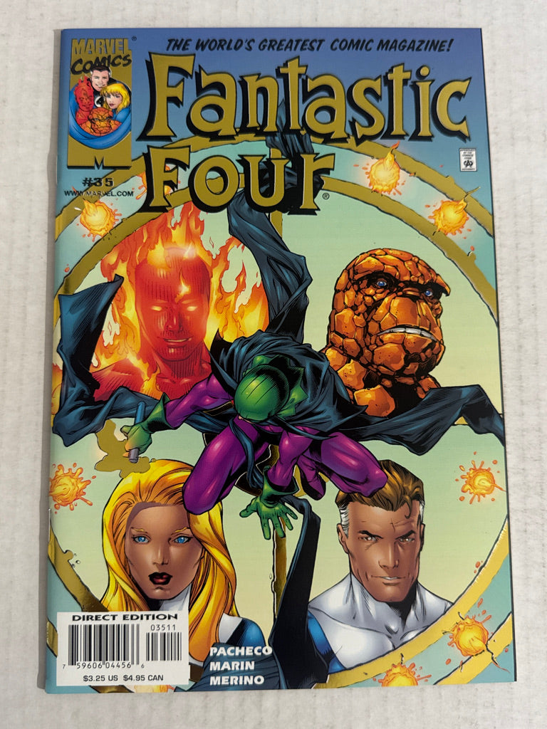 FANTASTIC FOUR #35 Vol 3 Carlos Pacheco Foil Cover