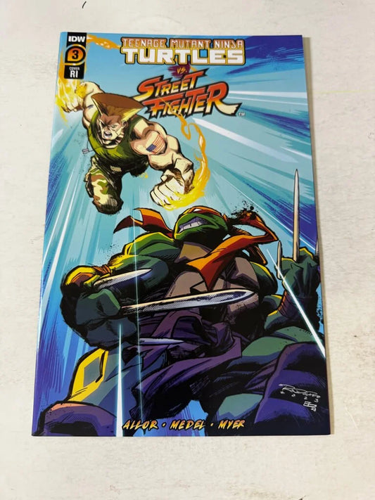 TEENAGE MUTANT NINJA TURTLES VS STREET FIGHTER #3 NM 1:100 Variant