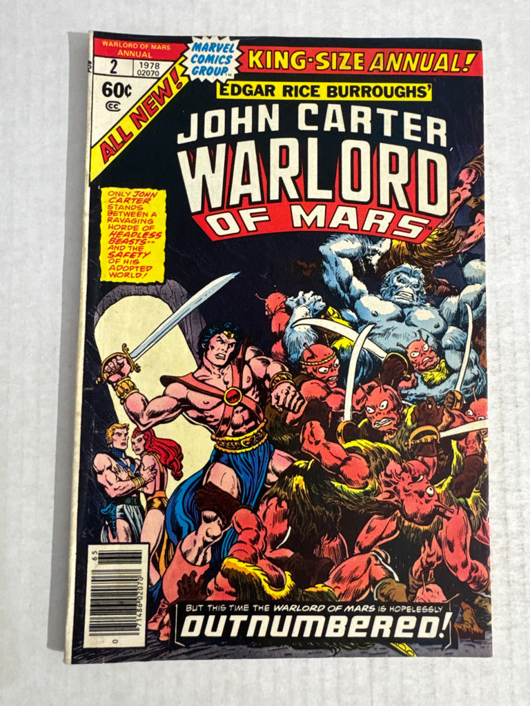 JOHN CARTER WARLORD OF MARS ANNUAL #2 VF