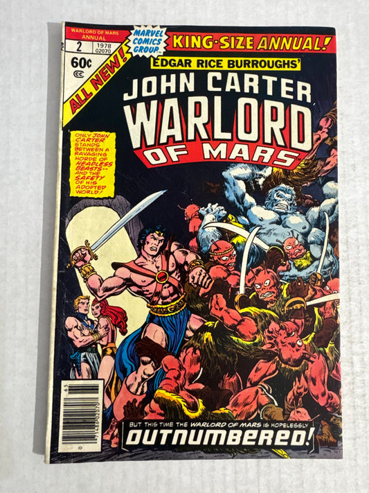 JOHN CARTER WARLORD OF MARS ANNUAL #2 VF