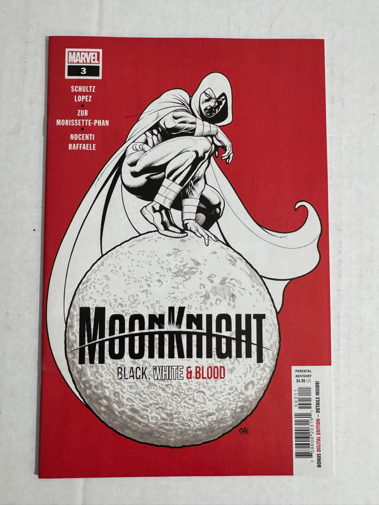 MOON KNIGHT BLACK WHITE & BLOOD #3 NM Frank Cho Cover