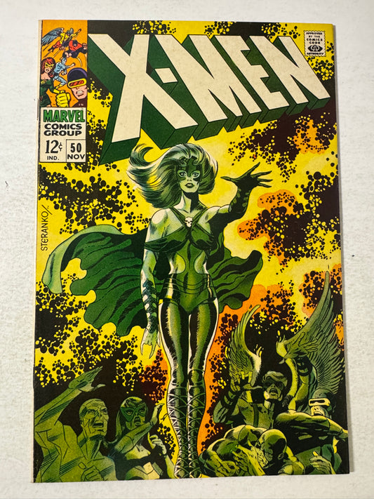 X-MEN #50 VF+  Steranko Cover
