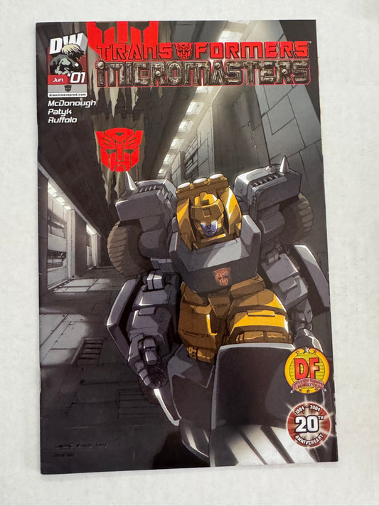 TRANSFORMERS MICROMASTERS #1 Red Foil Variant LTD to 1000