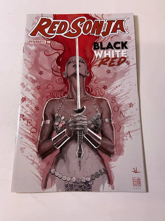 RED SONJA BLACK WHITE RED #8 NM David Mack Cover
