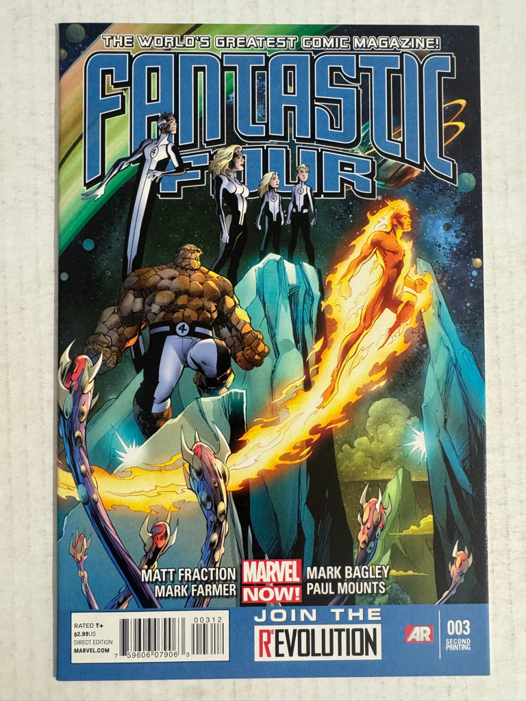 FANTASTIC FOUR #3 Vol 4 NM 2nd Print Variant