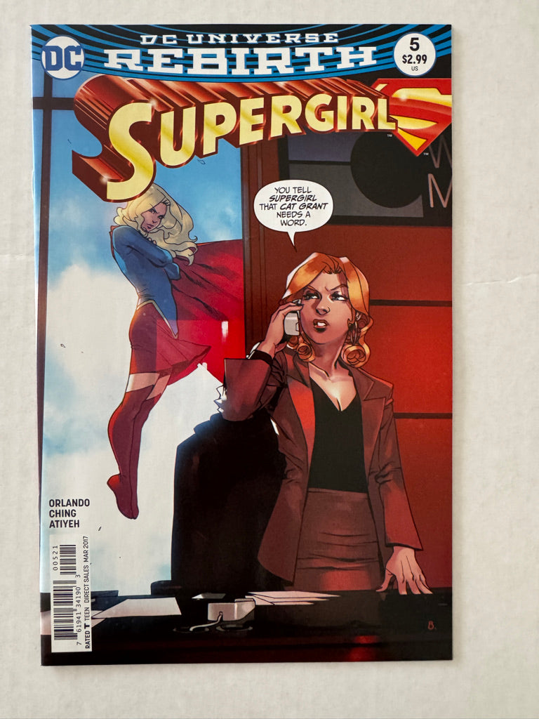 SUPERGIRL #5 Vol 7 NM Bengal Variant