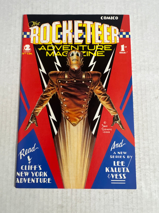 THE ROCKETEER ADVENTURE MAGAZINE #1 VF+ Dave Stevens Cover