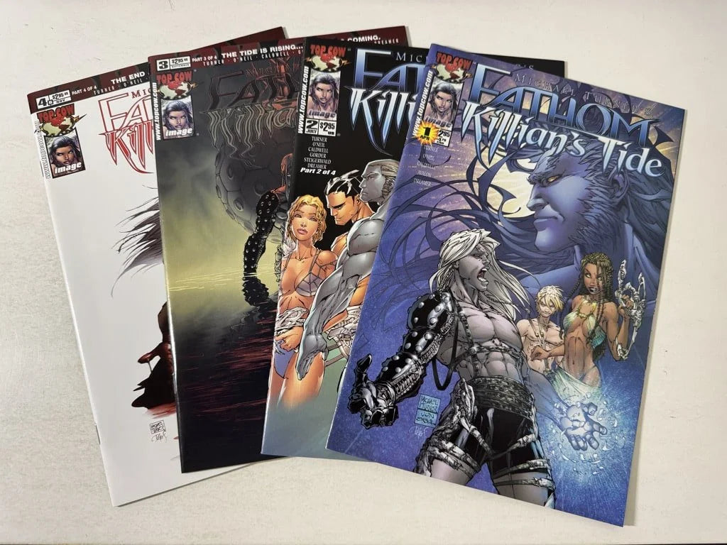 FATHOM Killian's Tide #1-4 NM Set Michael Turner B Variant Covers