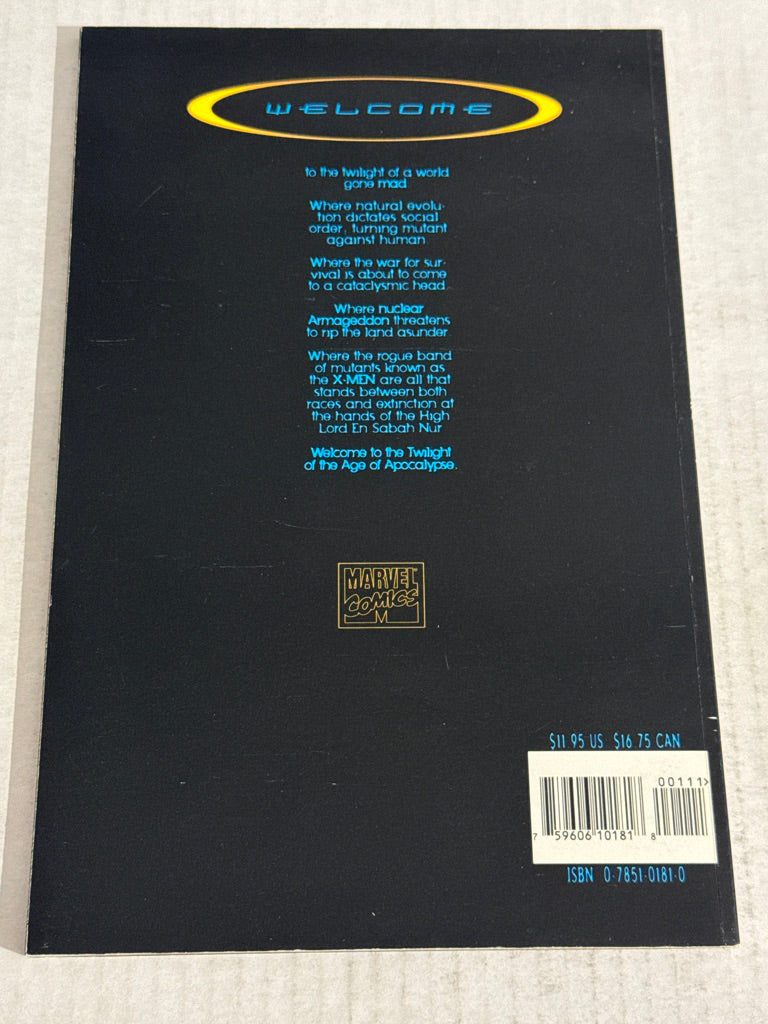 X-MEN TWILIGHT OF THE AGE OF APOCALYPSE VF/NM Gold Foil Variant TPB