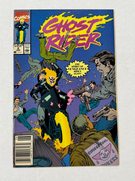 GHOST RIDER #2 Vol 2 VF NEWSSTAND 1ST APPEARANCE