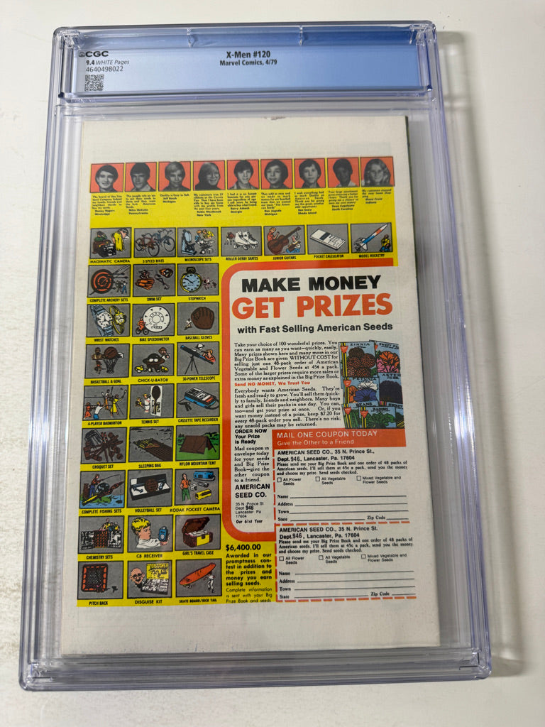 X-MEN #120 9.4 CGC 1ST APPEARANCE