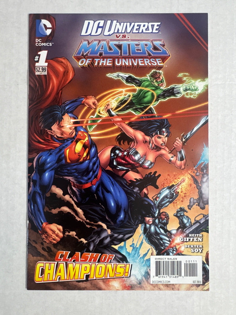 DC UNIVERSE VS MASTERS OF THE UNIVERSE #1 VF/NM