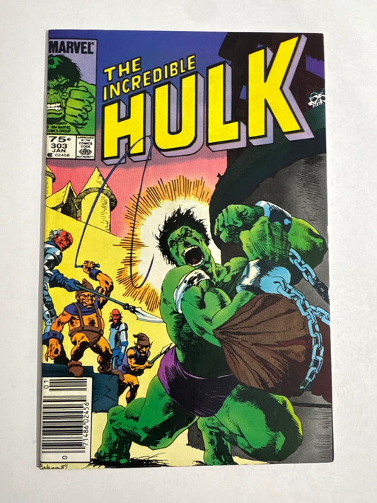 INCREDIBLE HULK #303 CANADIAN PRICE VARIANT