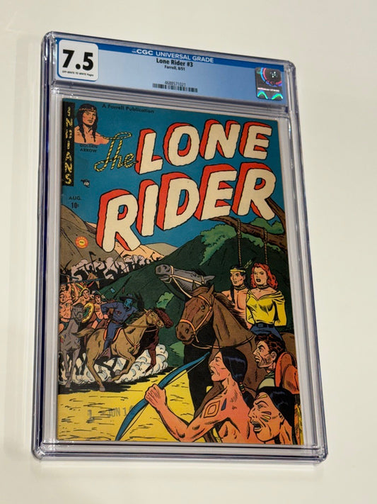 THE LONE RIDER #3 CGC 7.5