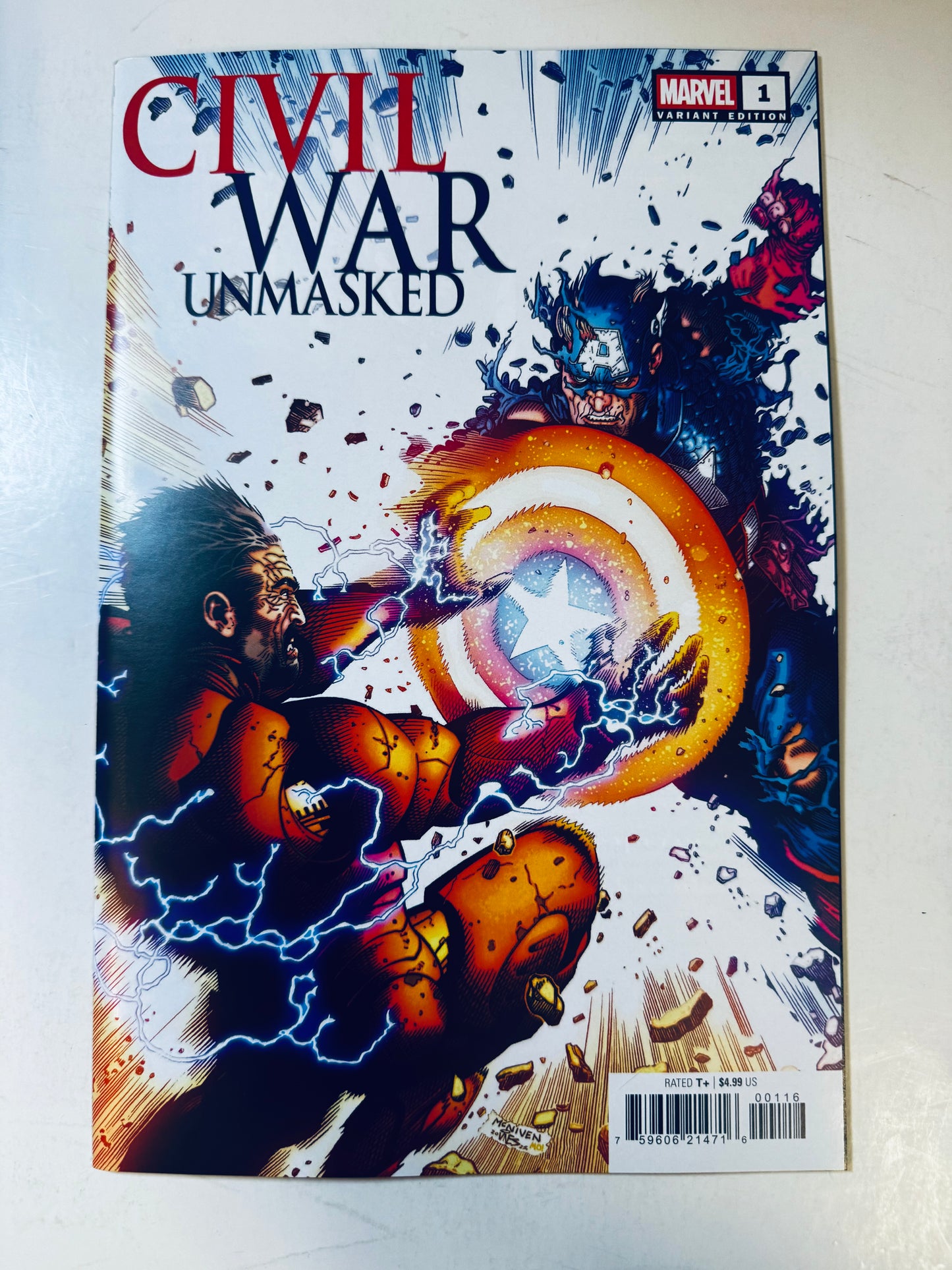 CIVIL WAR: UNMASKED #1 NM 1:25 Steve McNiven Variant