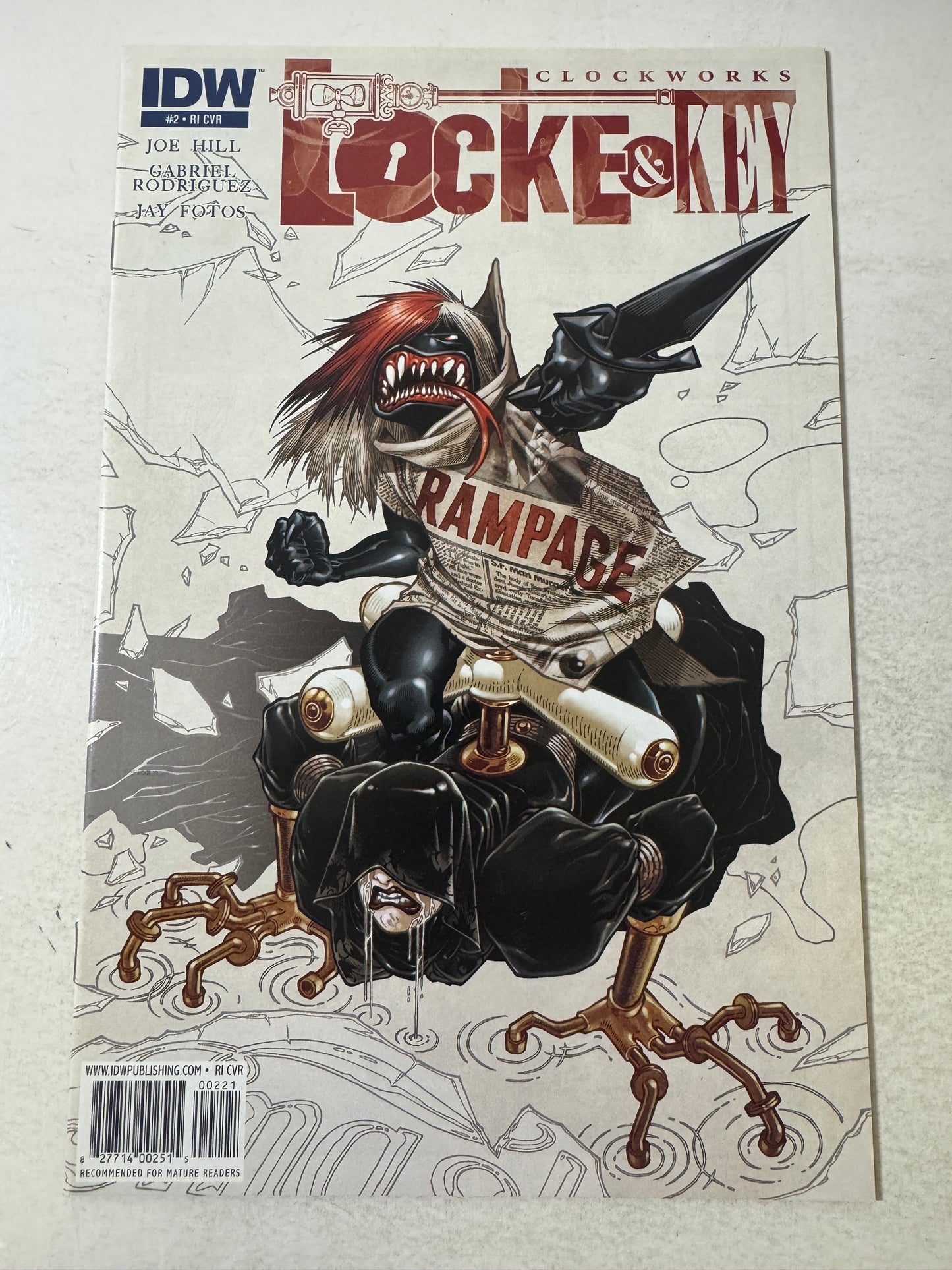 LOCKE & KEY Clockworks #2 NM 1:10 Variant