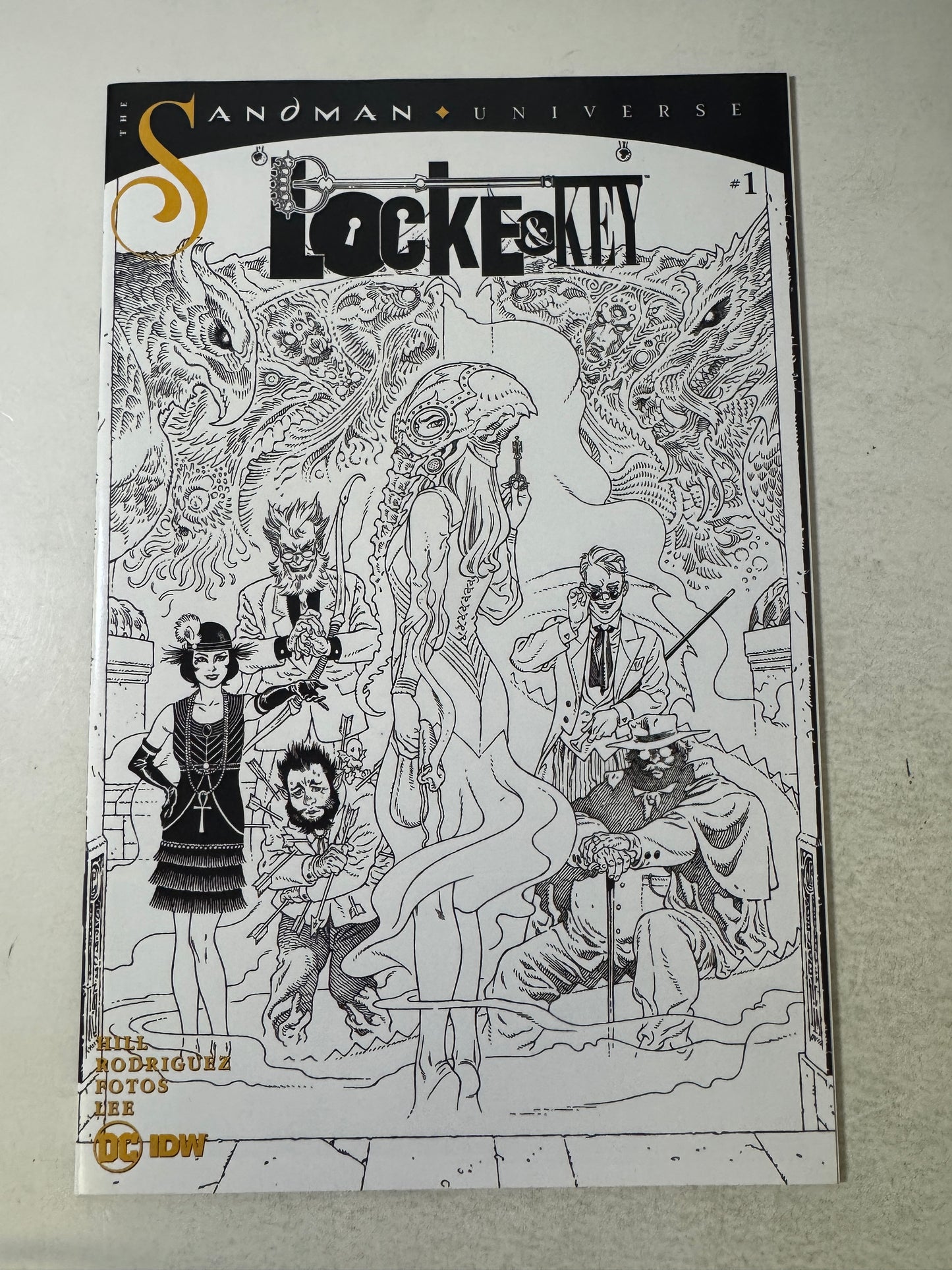 SANDMAN UNIVERSE LOCKE & KEY Hell & Gone #1 NM 1:10 B/W Variant