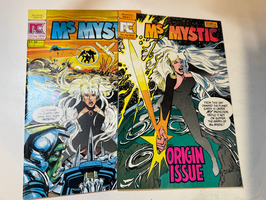 MS MYSTIC #1-2 NM Set Neal Adams Covers