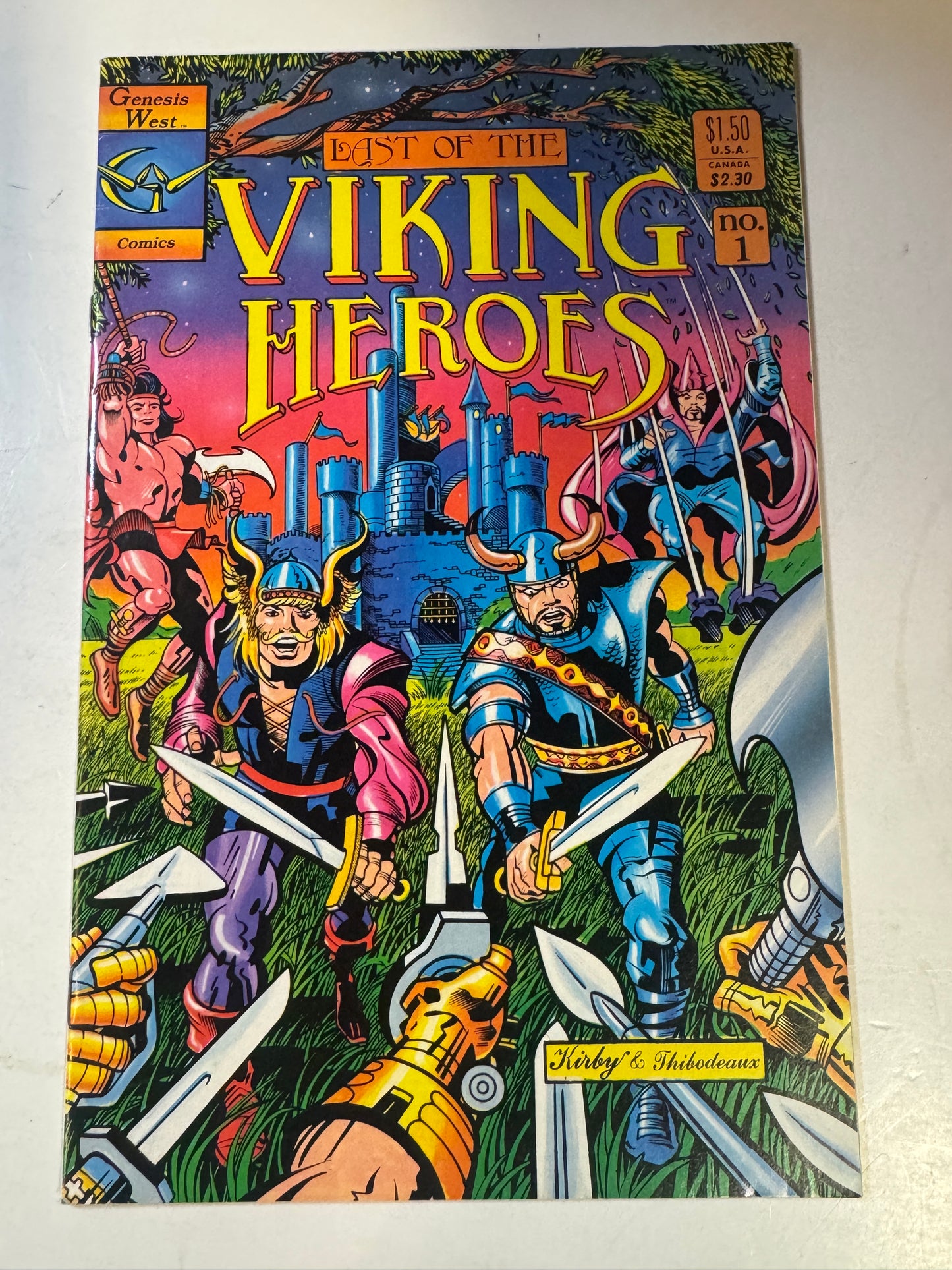 LAST OF THE VIKING HEROES #1 VF+ Jack Kirby Cover