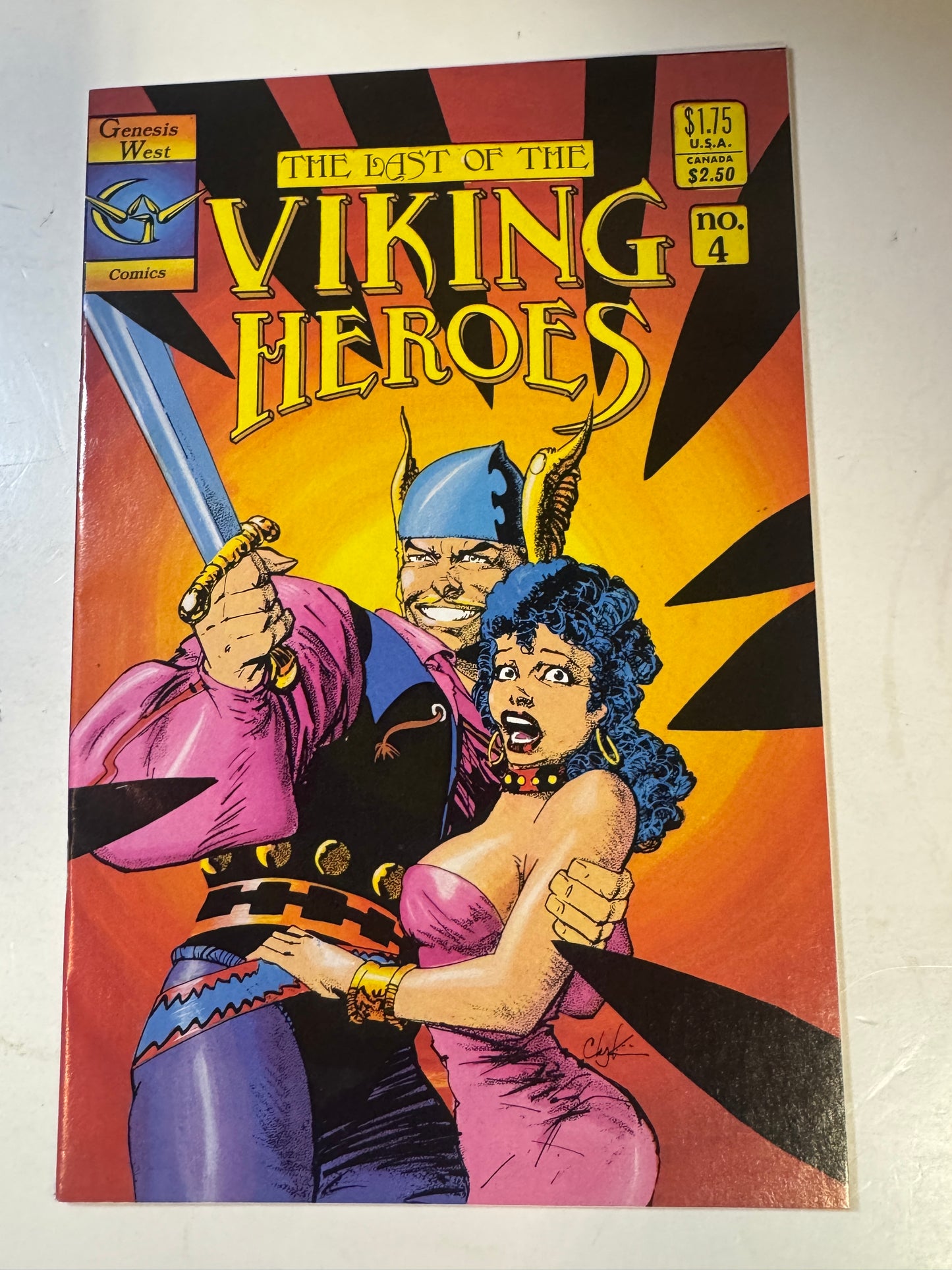 LAST OF THE VIKING HEROES #4 NM- Howard Chaykin Cover