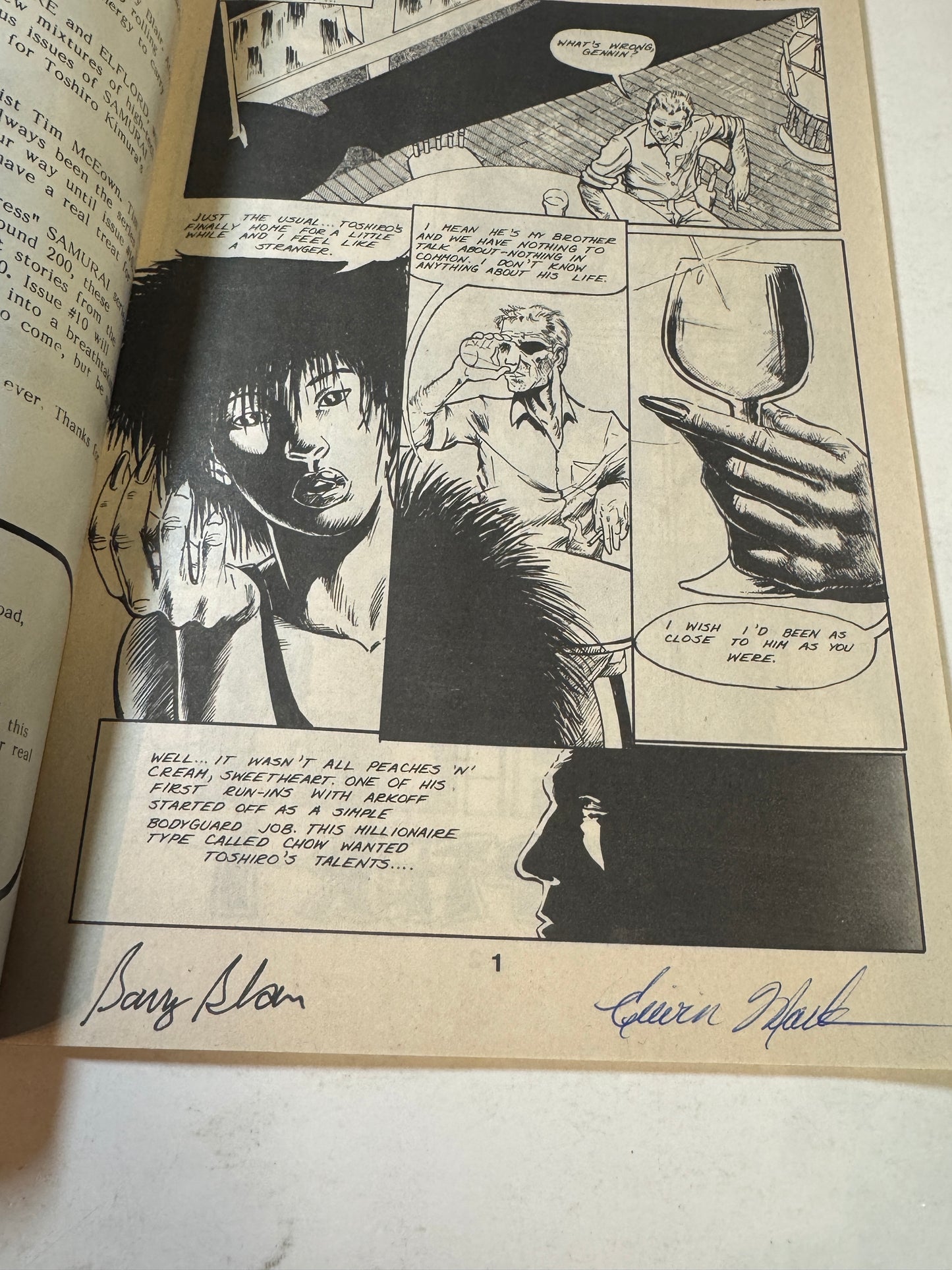 SAMURAI #8 VF/NM SIGNED 2x