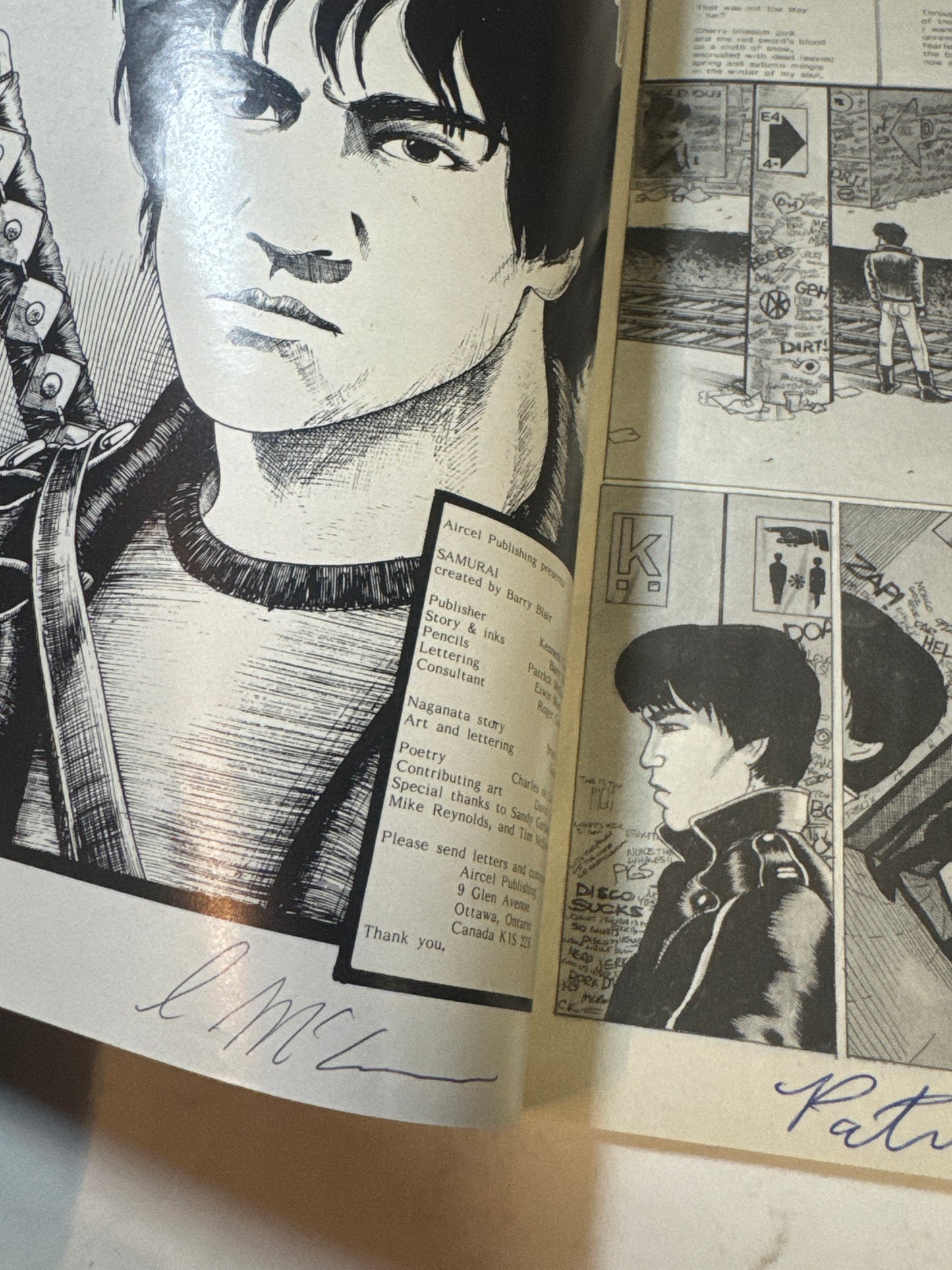 SAMURAI #3 VF+ SIGNED 5x