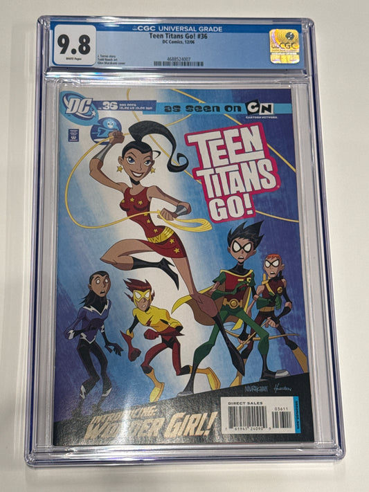 TEEN TITANS GO! #36 CGC 9.8 1ST APPEARANCE