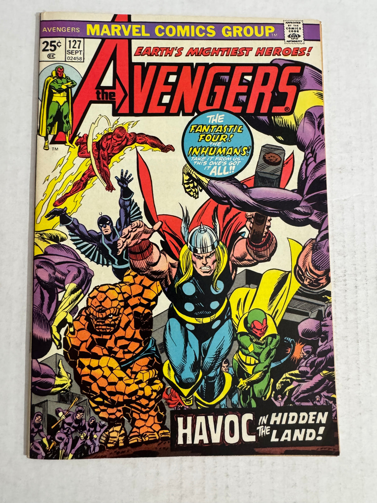 AVENGERS #127 VF+ 1ST APPEARANCE
