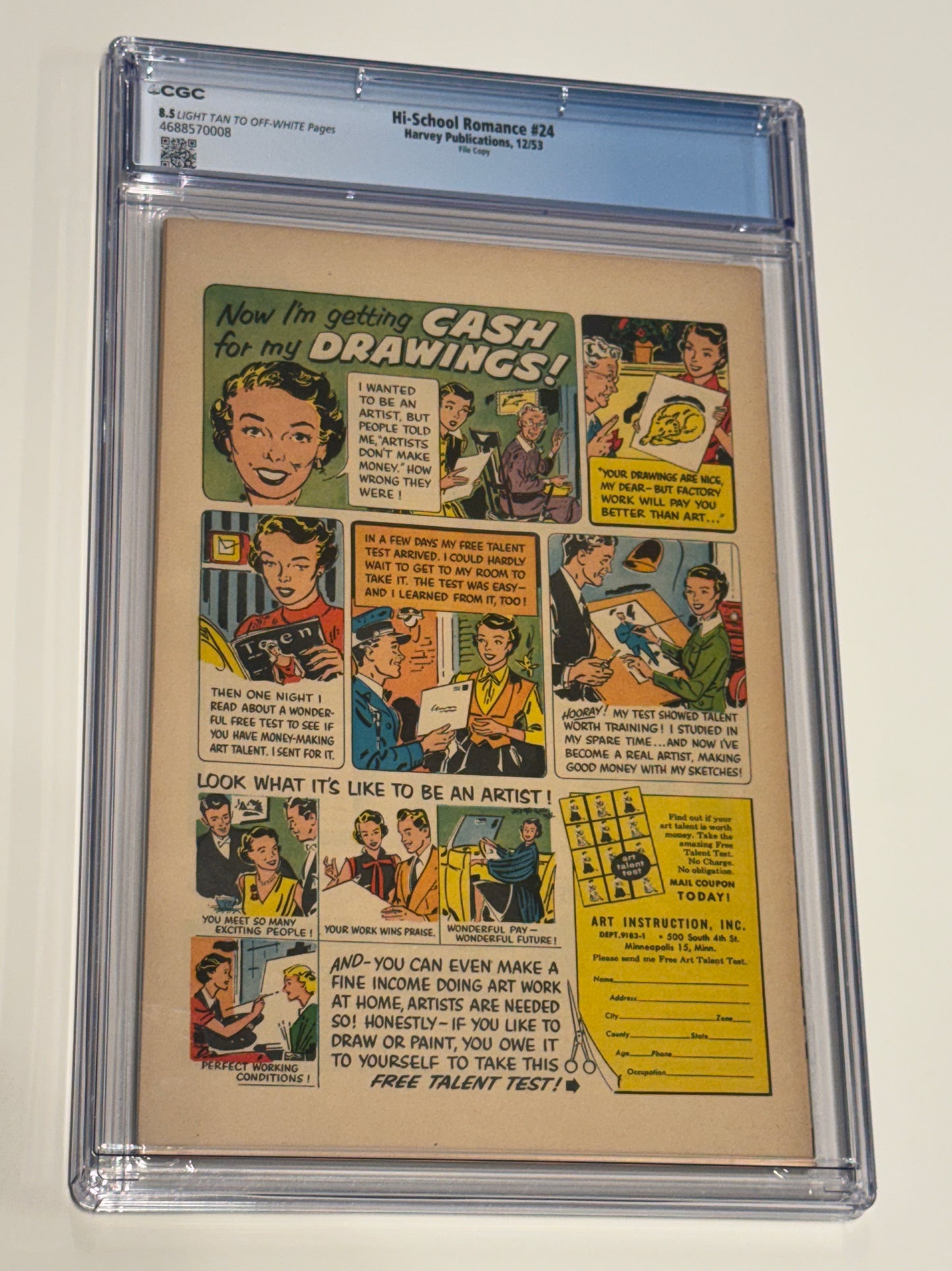 HI-SCHOOL ROMANCE #24 CGC 8.5