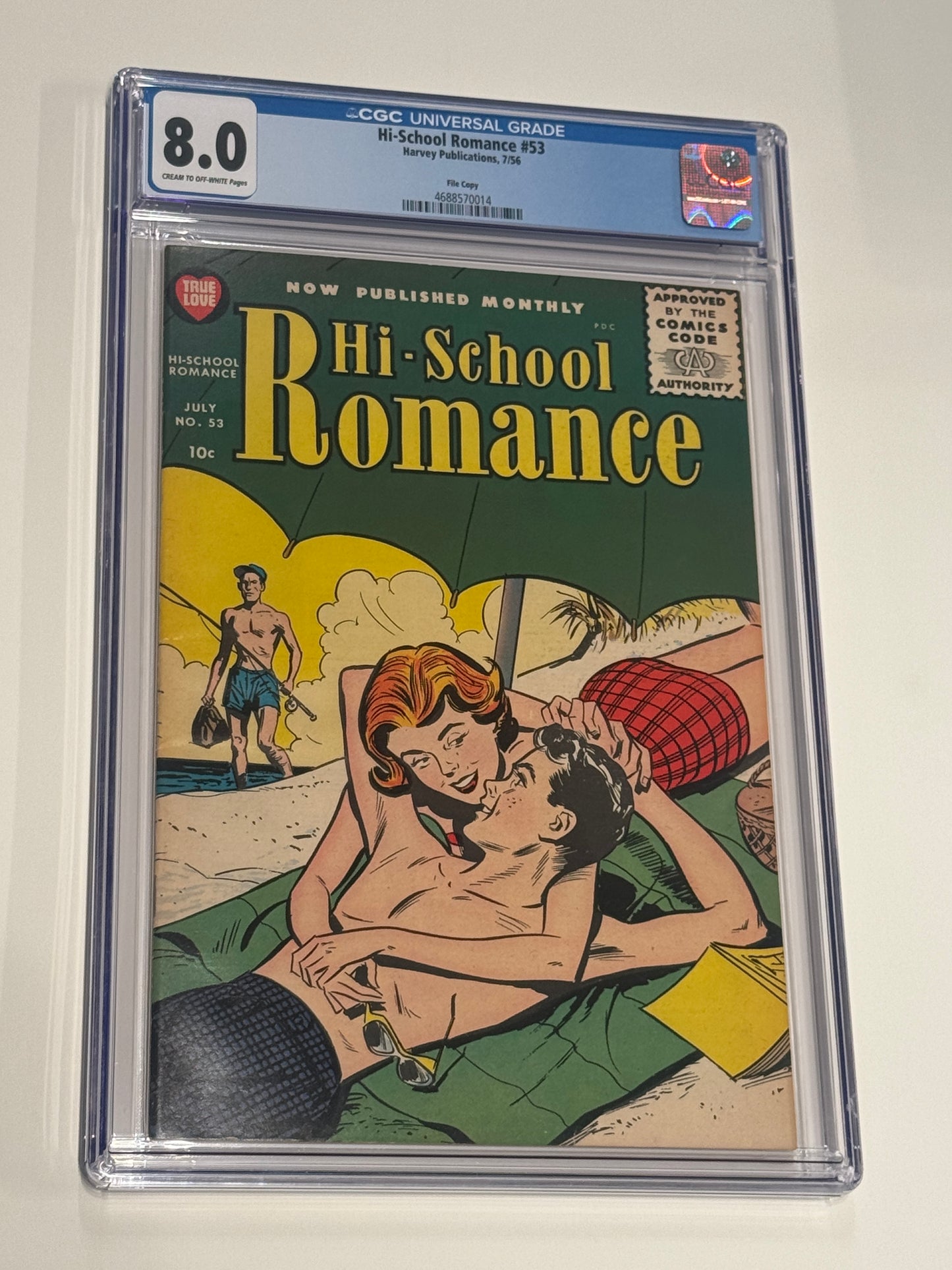 HI-SCHOOL ROMANCE #53 CGC 8.0