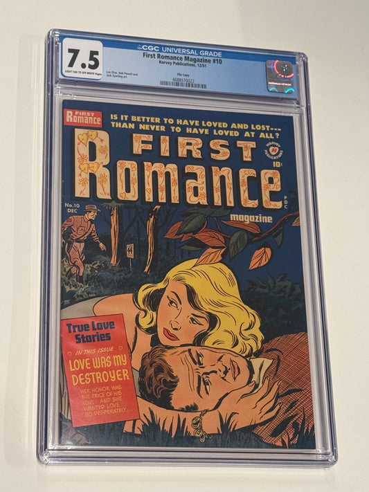 FIRST ROMANCE MAGAZINE #10 CGC 7.5