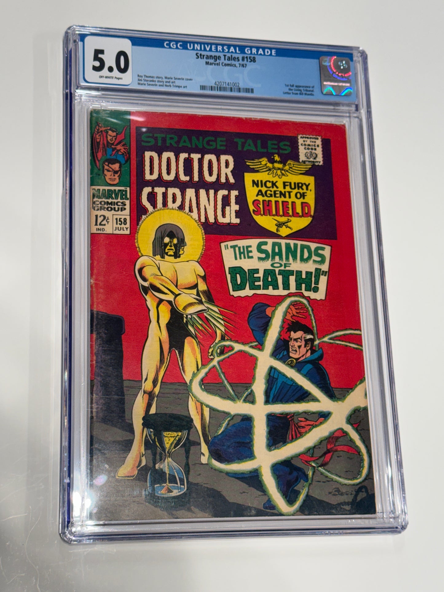 STRANGE TALES #158 CGC 5.0 1ST APPEARANCE (Cracked case)