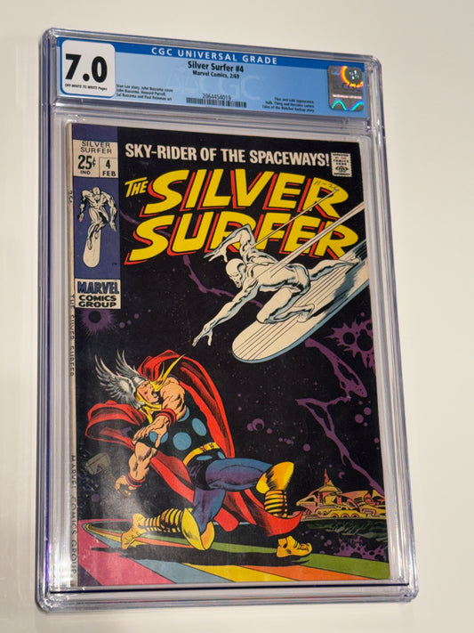SILVER SURFER #4 CGC 7.0 John Buscema Cover