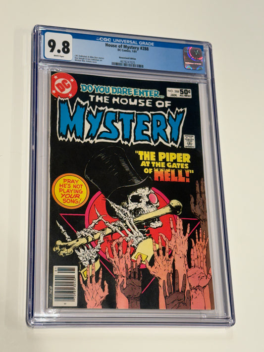 HOUSE OF MYSTERY #288 CGC 9.8 NEWSSTAND Mike Kaluta Cover