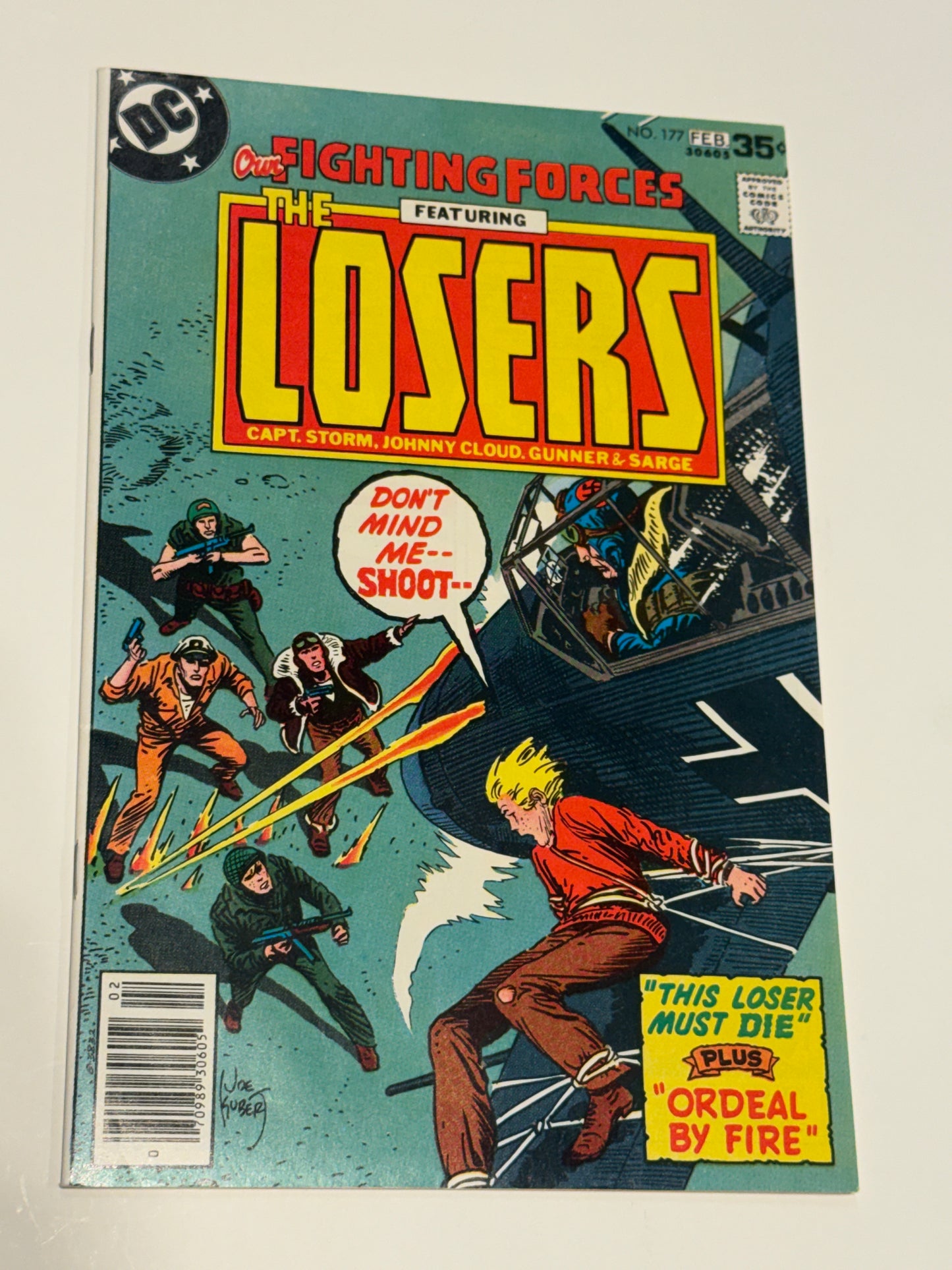 OUR FIGHTING FORCES #177 NM- Joe Kubert Cover