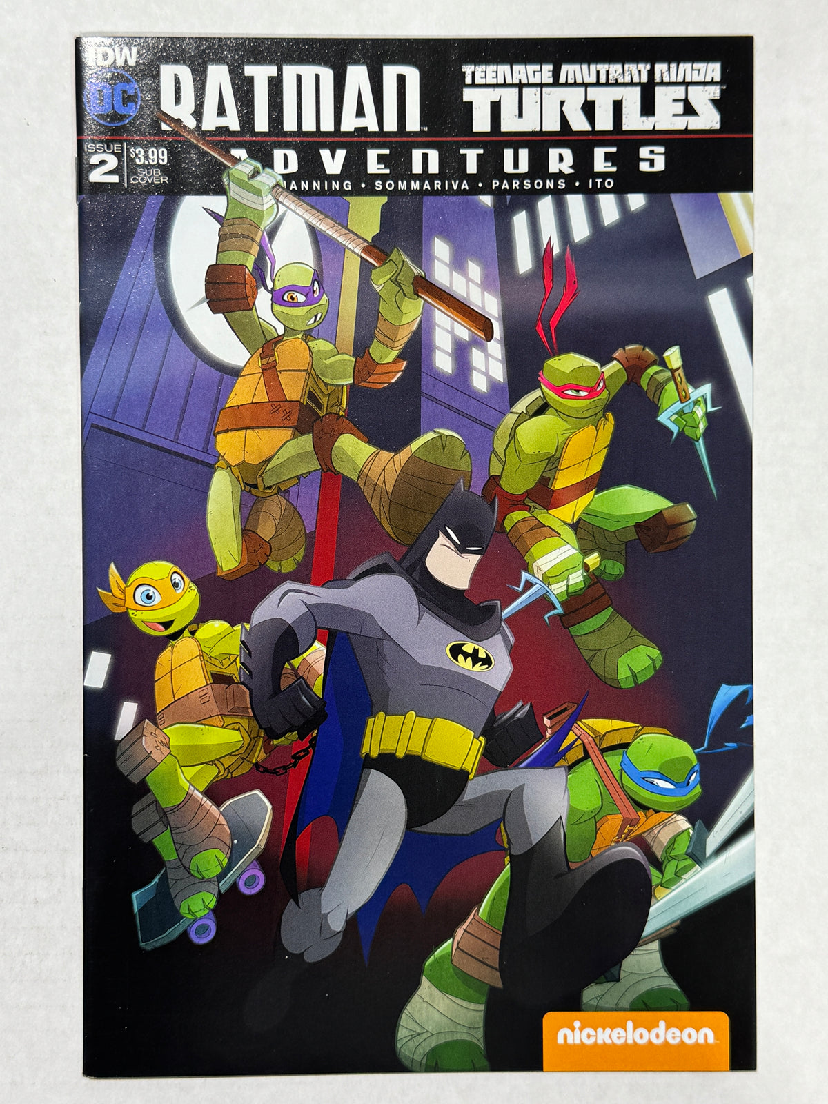 BATMAN TEENAGE MUTANT NINJA TURTLES ADVETURES #2 NM Billy Martin SUB Variant