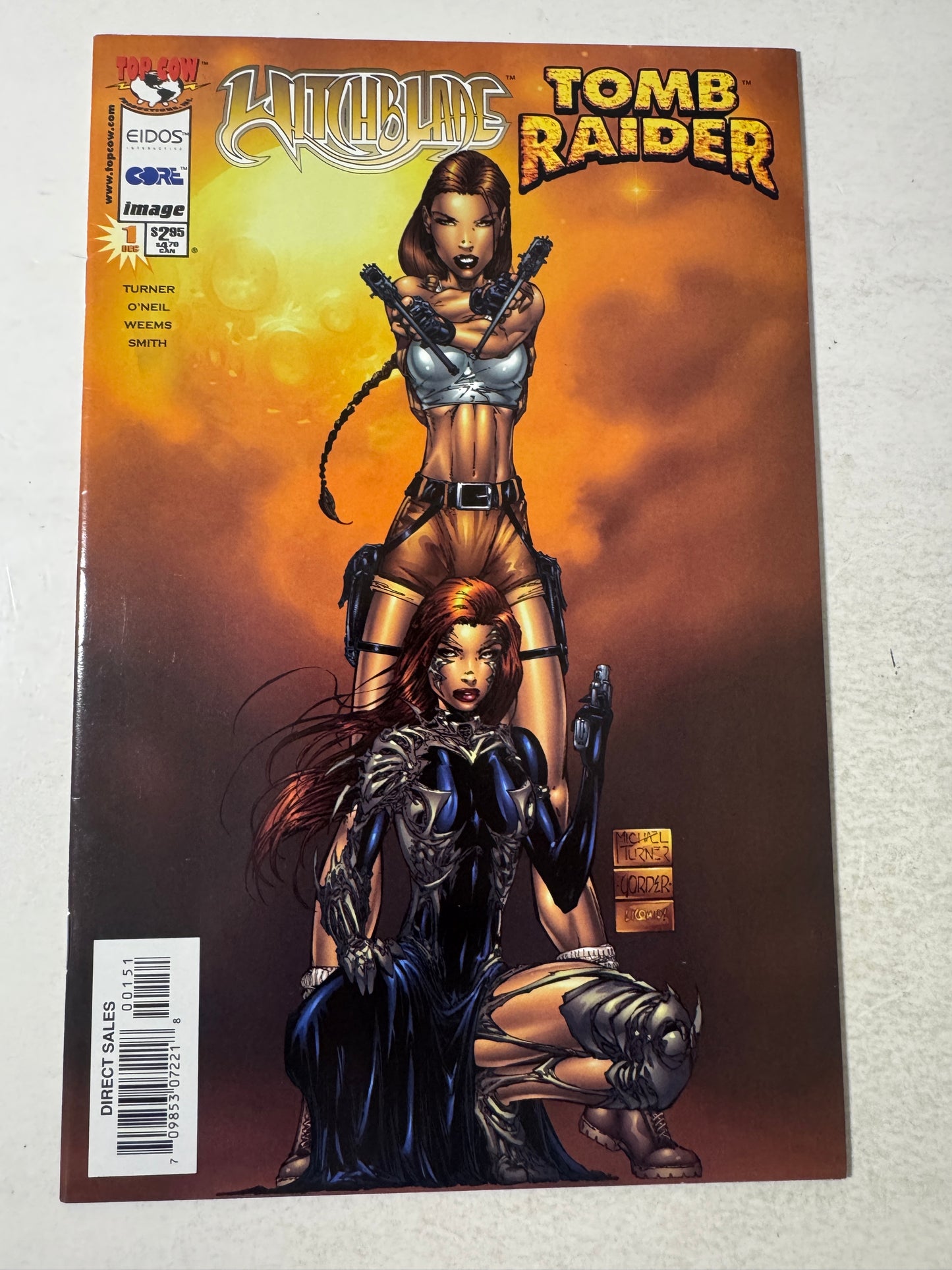 WITCHBLADE TOMB RAIDER #1 VF/NM Michael Turner Variant