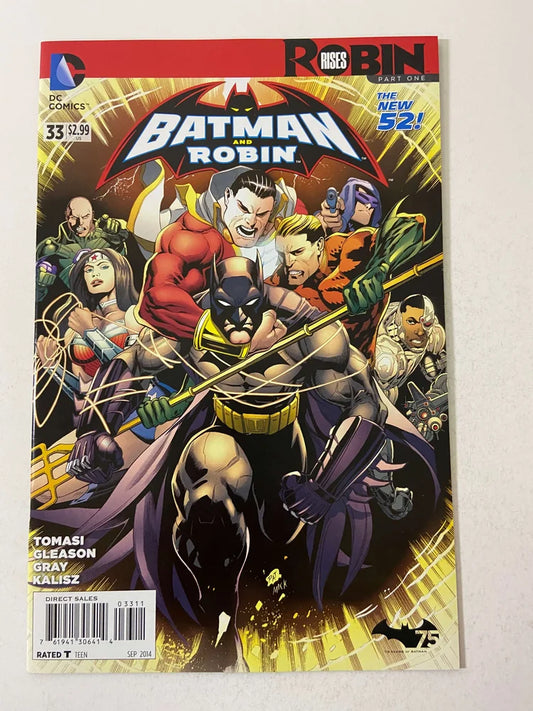 BATMAN & ROBIN #33 Vol 2 NM- Patrick Gleason Cover