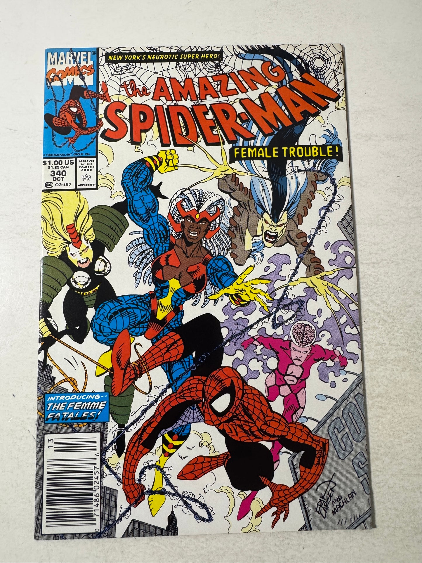AMAZING SPIDER-MAN #340 NM- NEWSSTAND