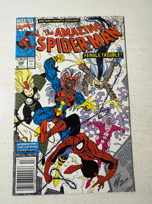 AMAZING SPIDER-MAN #340 NM- NEWSSTAND