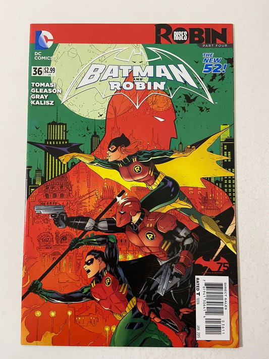 BATMAN & ROBIN #36 Vol 2  VF/NM Patrick Gleason Cover